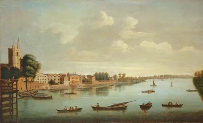 Ein Blick auf die Themse von der Putney-Brücke